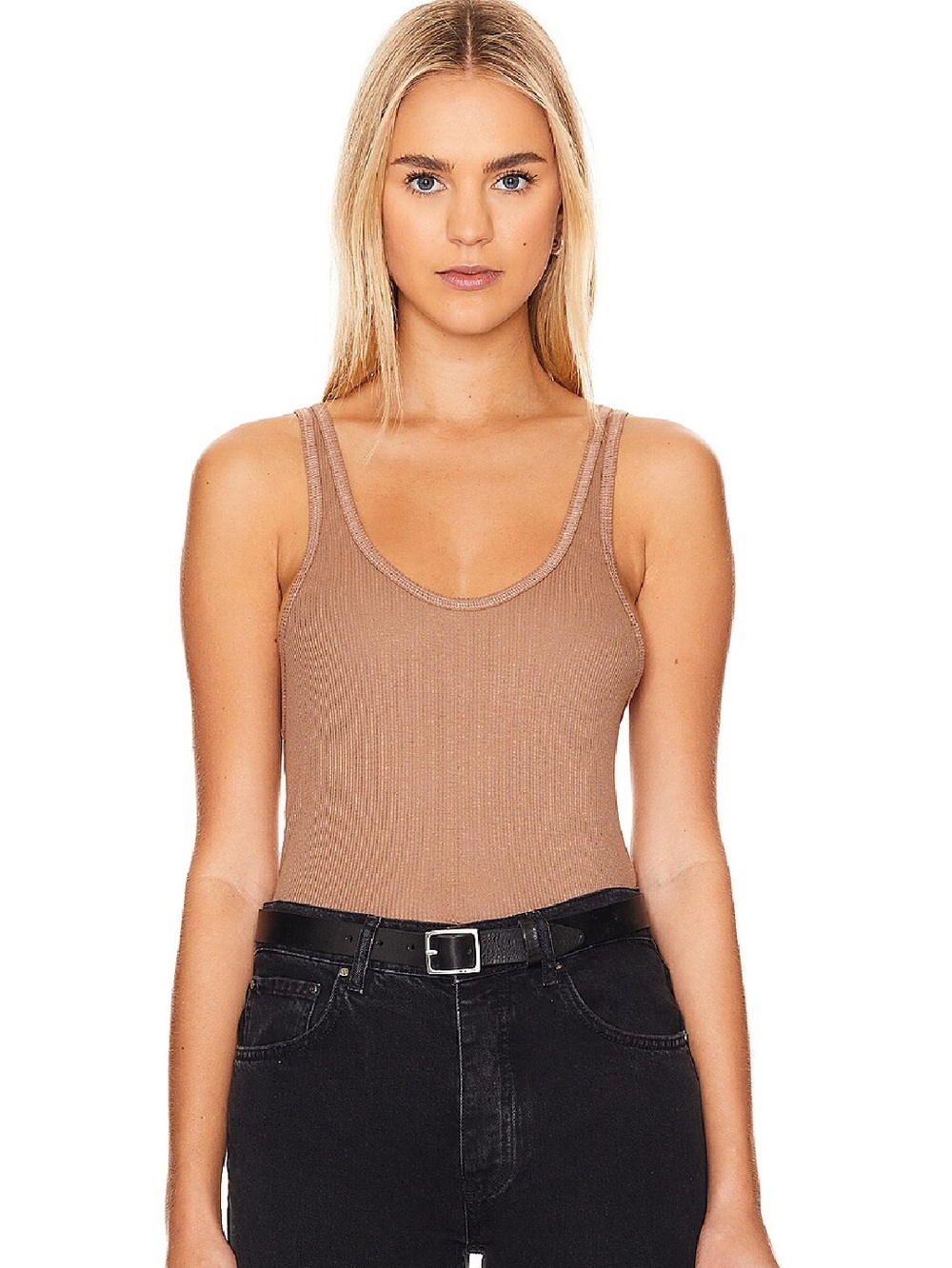 AGOLDE Karla Tank Brown Size S